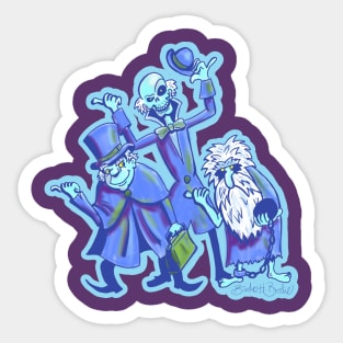 Beware of Hitchhiking Ghosts Sticker